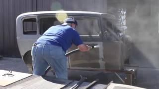 Dustless Blasting   Wet Blasting A Car