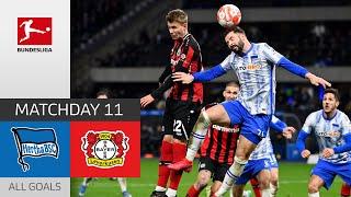 Last-minute-Drama for Bayer! | Hertha Berlin - Leverkusen 1-1 | All Goals | MD 11 – Bundesliga 21/22