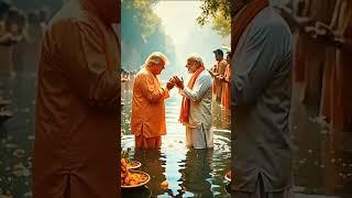 Two world political leader at Ganga River