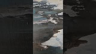 Лед и вода неповторимое сочетание #art #север #oilpainting #пейзаж
