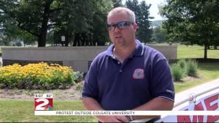 Carpenters Council protests wages for construction project at Colgate University