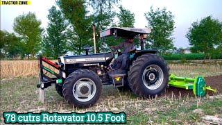 MF385 4x4 with 78 Blades Rotavator Parfrmic tasting video