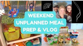 WEEKEND UNPLANNED MEAL PREP | VISITING OUR DAUGHTER | GRANDCHILDREN SLEEPOVER | PLANNING US HEALTHY