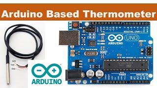 How to interface Arduino with DS18B20 temperature Sensor and 16x2 LCD | #arduino DS18b20 thermometer