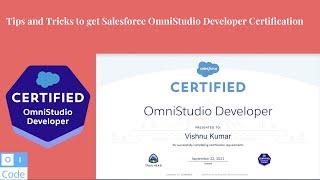 Tips and Tricks to get Salesforce OmniStudio Developer Certification