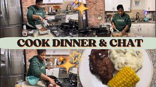 COOK SUNDAY DINNER & CHIT CHAT WITH ME | SHYVONNE MELANIE TV