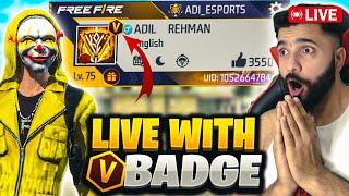 [LIVE] V Bagde GameplayGarena Free Fire99+ Booyah Streak Challenge