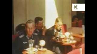 German Soldiers in Paris Cafe - Rare Colour WWII Home Movies Shot By German Soldier