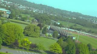 Clouds fly glider plane over Barnet London