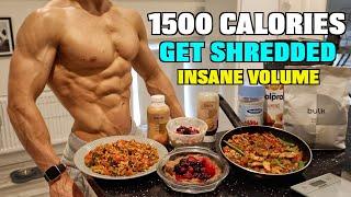 Full Day Of Eating 1500 Calories (High Volume) |*INSANE* High Protein Diet...