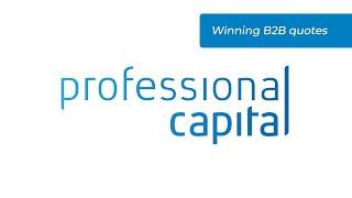 Winning B2B quote - B2B proposal - Sales Training by Professional Capital