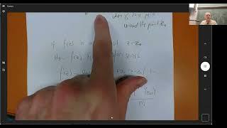 REVISION SEMINAR: MCC: Laurent series; parameterisation (Sem 1 2025)