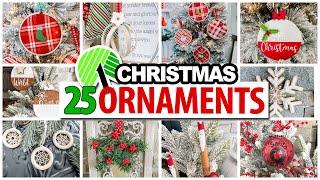 25 *BEST* DIY Holiday Ornaments! (Beginner friendly) Dollar Tree Christmas 2024