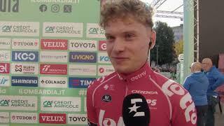 Lennert Van Eetvelt - Interview at the start - Il Lombardia 2024