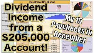 How Much My Dividend Portfolio Paid Me in December! ($205,000 Account!)