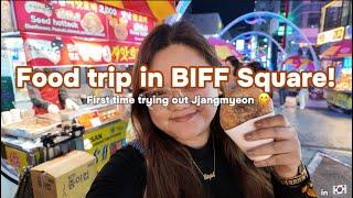 Food trip in BIFF Squre, Busan! ‍ | Steph Devora