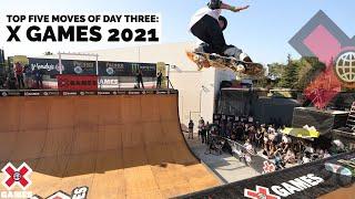 TOP 5 MOVES OF DAY 3: Tony Hawk, Gui Khury, Sky Brown | X Games 2021