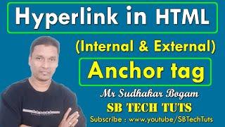 Hyperlink in HTML (Internal & External) | Anchor Tag | HTML Tutorial | CLASS-12 | Telugu