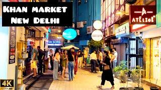 Walking And Exploring-Khan Market Rabindra Nagar New Delhi India  4K HDR Video Walking Tour