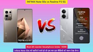 Infinix Note 50s vs Realme P3 5G Smartphone Comparison Video Under 15000