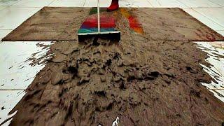 This is full slime and dirt ll Satisfying colorful stylish carpet cleaning ASMR