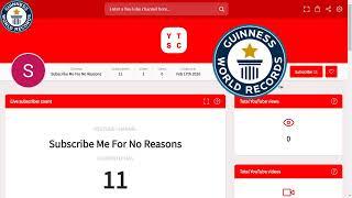 Subscribe Me For No Reasons Live Stream