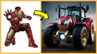 AVENGERS But TRACTOR  VENGERS  All Characters (marvel & DC) 2024