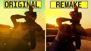 GTA San Andreas Original vs Definitive Edition (Classic Lighting) PS5 Pro Graphics Comparison