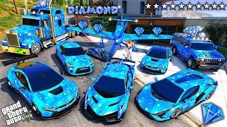 GTA 5 - Stealing DIAMOND SUPERCARS with Franklin! (Real Life Cars #147)