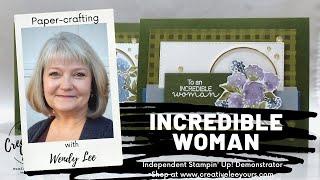 LIVE Papercrafting Replay with Wendy Lee- Incredible Woman