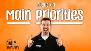  "English for Daily Standup Meetings:  Focusing on Main Priorities #dailystandup #englishforit