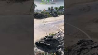 WOT Onslaught  - IS-7 shoots HE Missile to side TVP T 50/51 in Oyster Bay (LOL !!!) #45