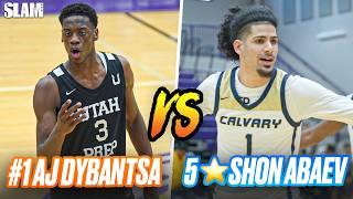 The BEST SCORERS in HS Matchup  #1 AJ Dybantsa vs 5⭐️ Shon Abaev 