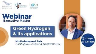 Webinaire - Executive Master - Green Hydrogen and its applications
