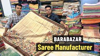 Kolkata Handwork & Hand Embroidery Saree Manufacturer/ Barabazar Saree Wholesaler - SHYAM COLLECTION