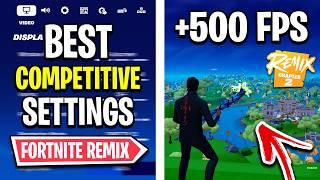 The BEST Competitive Settings in Fortnite Chapter 2 Remix!  (FPS Boost & 0 Delay)