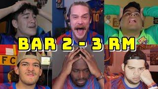 BEST COMPILATION | BARCELONA VS REAL MADRID 2-3 | LIVE REACTIONS BARCA FANS CHANNEL REACCIÓN