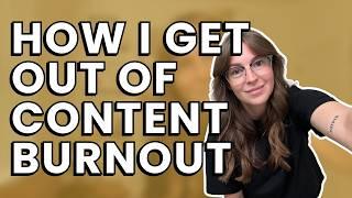 In a content creation rut? Here are the 5 things I do to get out of it