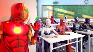 Super Power Class ( Episode 4 ) || Irỏn Man Is a BAD GUY and Try To Poisoned SpiderMan