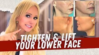 LIFT SAGGING JOWLS WITHOUT SURGERY! Complete Lower Face Tightening Guide