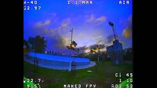 Fast and smooth Cinematic FPV Raw analog video footage betaflight 4 3 OSD caddx ratel 2 camera 1 6W