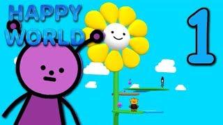 HAPPY WORLD - Making the World HAPPY! ( Bad Ending ) Manly Let's Play [ 1 ]