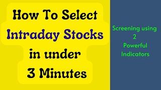 Chartink Scanner - Intraday Stock Selection in under 3 Minutes in Tamil - Powerpangu