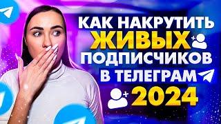 Как Накрутить Живых Подписчиков в Телеграм 2024 | Как раскрутить телеграм канал!