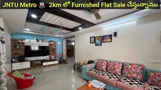 Re-Sale 3Bhk Fully Furnished Flat for Sale in JNTU Metro 2km Distance - Nizampet |Hyderabad