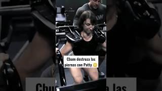 Cbum destroza las piernas con Patty #gym #bodybuilding #fitness #cbum