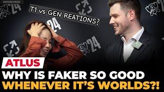 Atlus & Ashley in DISBELIEF after T1-GEN "Why is Faker so Good?!" | Ashley Kang