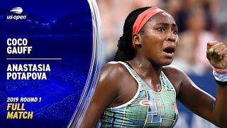 Coco Gauff vs. Anastasia Potapova Full Match | 2019 US Open Round 1