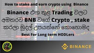 How to use Binance saving option | Sinhala