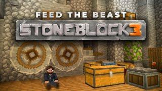 StoneBlock 3 EP2 Adventuring To The End